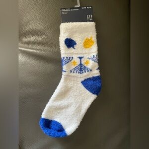 Free with purchase any kids items GAP White and Blue Cozy Socks
